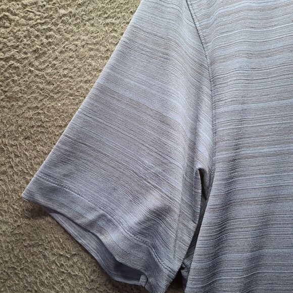 Cutter & Buck Mens Polo Shirt Blue Size Medium Illinois Button Down Short Sleeve - Picture 9 of 12